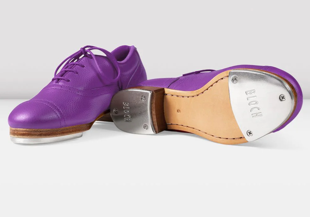 BLOCH Ladies Jason Samuels Smith PURPLE Pebble Leather Tap Shoes