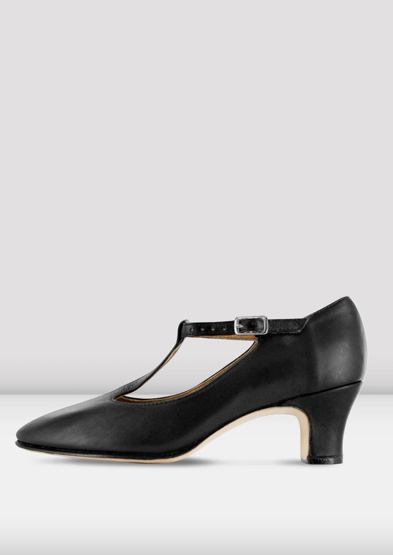 Bloch Ladies Chord T-Strap 2 inch Heel Character Shoes S0383L
