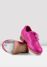 Load image into Gallery viewer, BLOCH Ladies Jason Samuels Smith FUCHSIA PINK Pebble Leather Tap Shoes LIMITED EDITION

