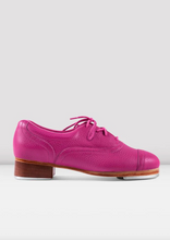 Load image into Gallery viewer, BLOCH Ladies Jason Samuels Smith FUCHSIA PINK Pebble Leather Tap Shoes LIMITED EDITION
