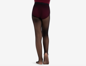 CAPEZIO Classic Fishnet Seamless Footed Tight CHILD 3407C