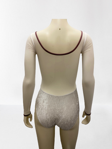 Yumiko Meagan Mesh Color Block Leotard